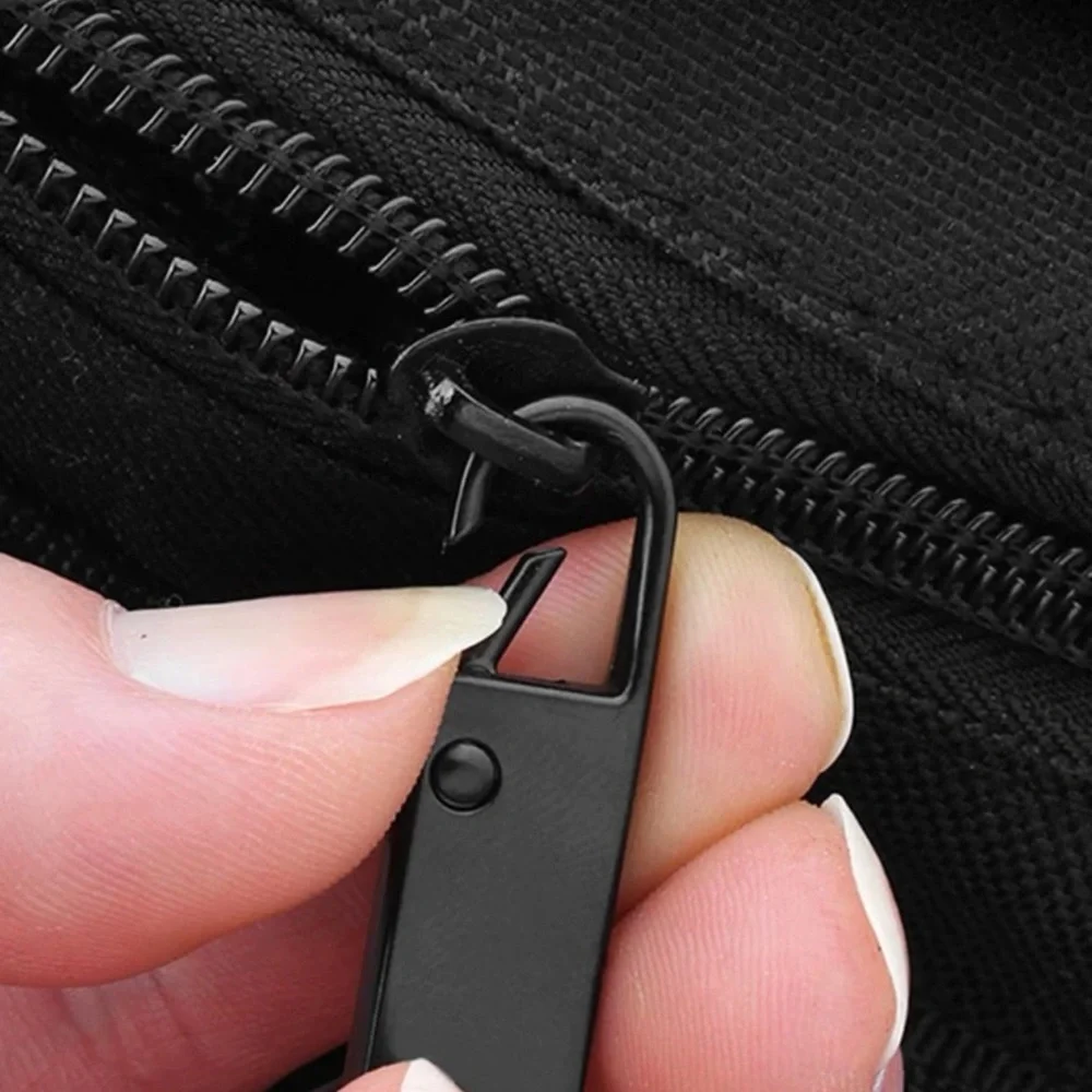 3Pcs Metal Black Zipper Pull - Picture 2 of 5